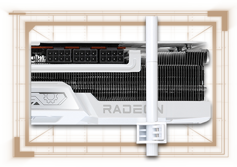 VGA Graphics Card Stand (Taichi White)