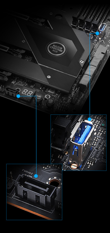 Independent SATA & USB Port