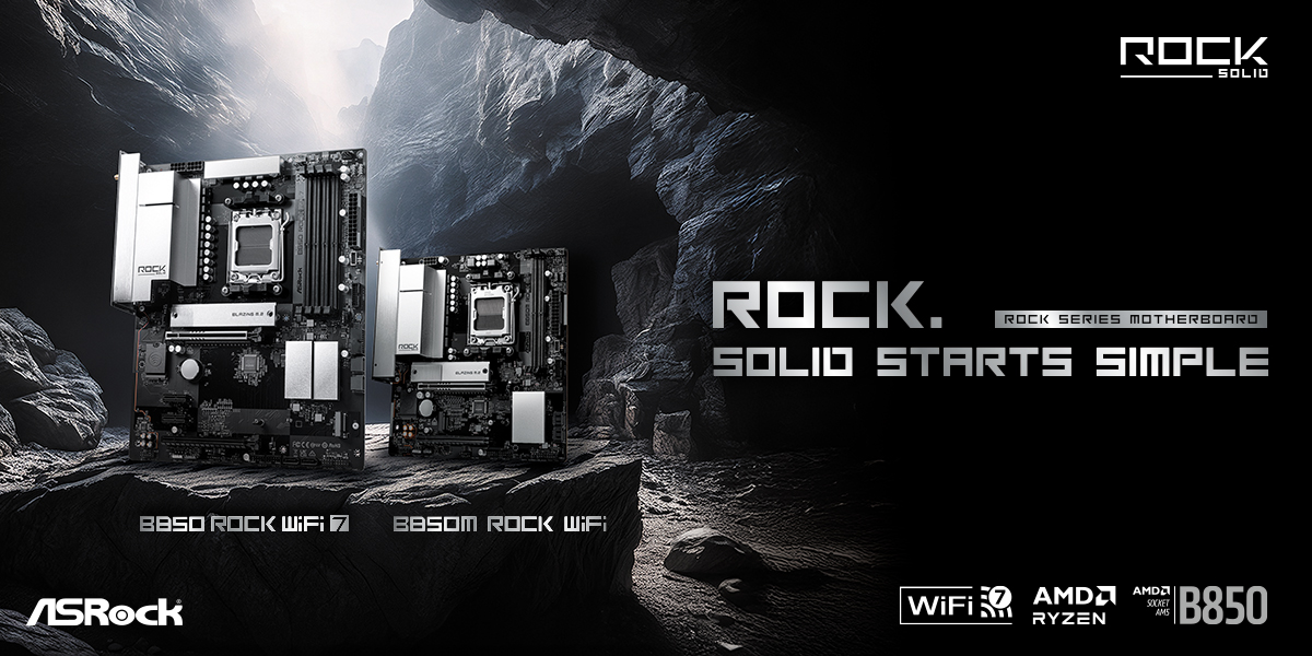 Solid Starts Simple, ASRock Introduces the All New Rock Series Motherboards